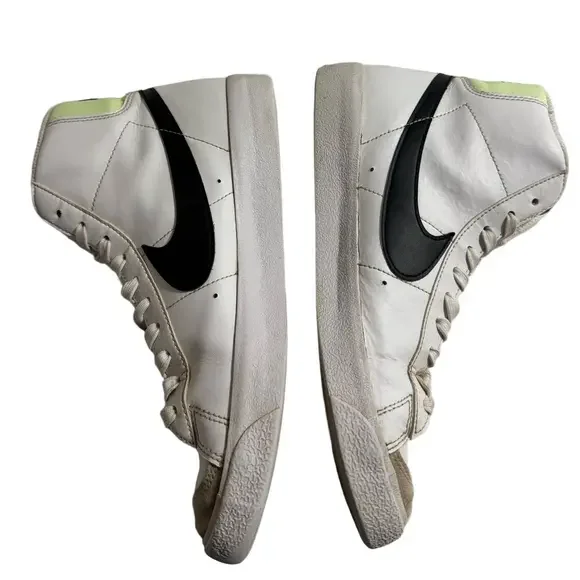 Nike Blazers 77 Mid White Youth Boy Size 6.5Y High Top Lace Sporty Sneakers - Picture 7 of 8